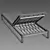 Restoration Hardware Vietri Chaise 3D model small image 4