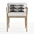 Stylish Teak Armchair for Elegant Comfort 3D model small image 3