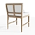 Restoration Hardware Laurel Teak Side Chair 3D model small image 2