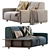 Modern Aston Sofa: Stylish Comfort for Your Space 3D model small image 3