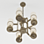 Cob LED Brass Chandelier 3D model small image 3