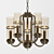 Cob LED Brass Chandelier 3D model small image 4