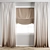 Premium Polygonal Curtain Model 3D model small image 1