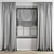 Premium Polygonal Curtain Model 3D model small image 5