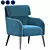 Sleek Modern Chairs & Chaises 3D model small image 2