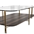 Modern Coffee Table with Bamboo Accent 3D model small image 4