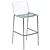 Sleek Clear Acrylic Chair & Stool 3D model small image 5