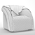 Fortune Leather Armchair: Elegant and Stylish 3D model small image 7