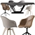 Boconcept: Alicante Table-Adelaide Chair Set 3D model small image 1