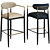 Arhaus Jagger Barstool: Elegant and Stylish Seating 3D model small image 1