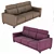 Versatile Quinto Sofa: 9 Stunning Materials 3D model small image 4