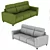 Versatile Quinto Sofa: 9 Stunning Materials 3D model small image 5