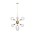 Elegant Estella Chain Chandelier 3D model small image 1