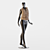 Black Mannequin Set 3D model small image 2