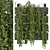 Elegant Hanging Wall Planter Set 3D model small image 2