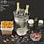 Luxury Champagne Beer Bucket Set 3D model small image 9