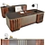 Elegant Office Furniture Set 3D model small image 1