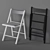 Portable Terje Folding Chair 3D model small image 1