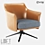 LoftDesign Armchair 10841: Stylish Metal, Leather, and Fabric 3D model small image 1