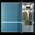 Minimalist Metal Wardrobe 3D model small image 1