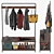 Industrial Pipeline Coat Rack 3D model small image 4