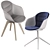 Modern Boconcept Alicante Table & Adelaide Chair Set 3D model small image 2