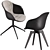 Modern Boconcept Alicante Table & Adelaide Chair Set 3D model small image 3