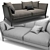 Luxurious Bretagne Sofa: A Poltrona Frau Masterpiece 3D model small image 2