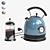 Elegant Electric Kettle Set: KITFORT & French Press 3D model small image 1