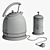 Elegant Electric Kettle Set: KITFORT & French Press 3D model small image 13