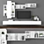 Versatile TV Stand Set 3D model small image 1