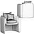 Elegant Modern Armchair 3D model small image 6