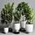 Concrete Vase Collection: Indoor Plant 35 3D model small image 2