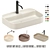 Artelinea Washbasin Set: Stylish Design & Various Options 3D model small image 1