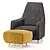 Ella Armchair: Elegant Comfort from Borg 3D model small image 3