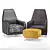 Ella Armchair: Elegant Comfort from Borg 3D model small image 4