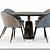 Stylish COOPER Dining Set 3D model small image 3