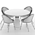 Stylish COOPER Dining Set 3D model small image 5