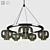 Elegant Crystal Chandelier: Perfect Lighting Solution 3D model small image 1