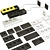 Versatile Socket Power Surge Protector 3D model small image 3