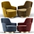 Elegant Jacques Armchair: Modern Design 3D model small image 2