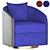 ErgoCoque Lounge Chair 3D model small image 2