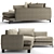 Luxury Sofa Long Island - Flexform 3D model small image 2