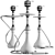 Alpha Hookah Model X: Premium Shisha Experience 3D model small image 9