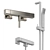 Modern Thermostatic Shower Mixer with Sliding Bar 3D model small image 3