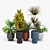 Bishop Outdoor Pedestal Planters - Versatile and Stylish 3D model small image 2