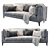 Modern 3D Sofa Set 3D model small image 2