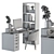 Modern Office Essentials - Home Office 19 3D model small image 5