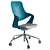 Coza Task Chair: Comfortable & Dynamic Support 3D model small image 2
