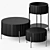 Sleek Twist Coffee Tables: Modern Elegance 3D model small image 1